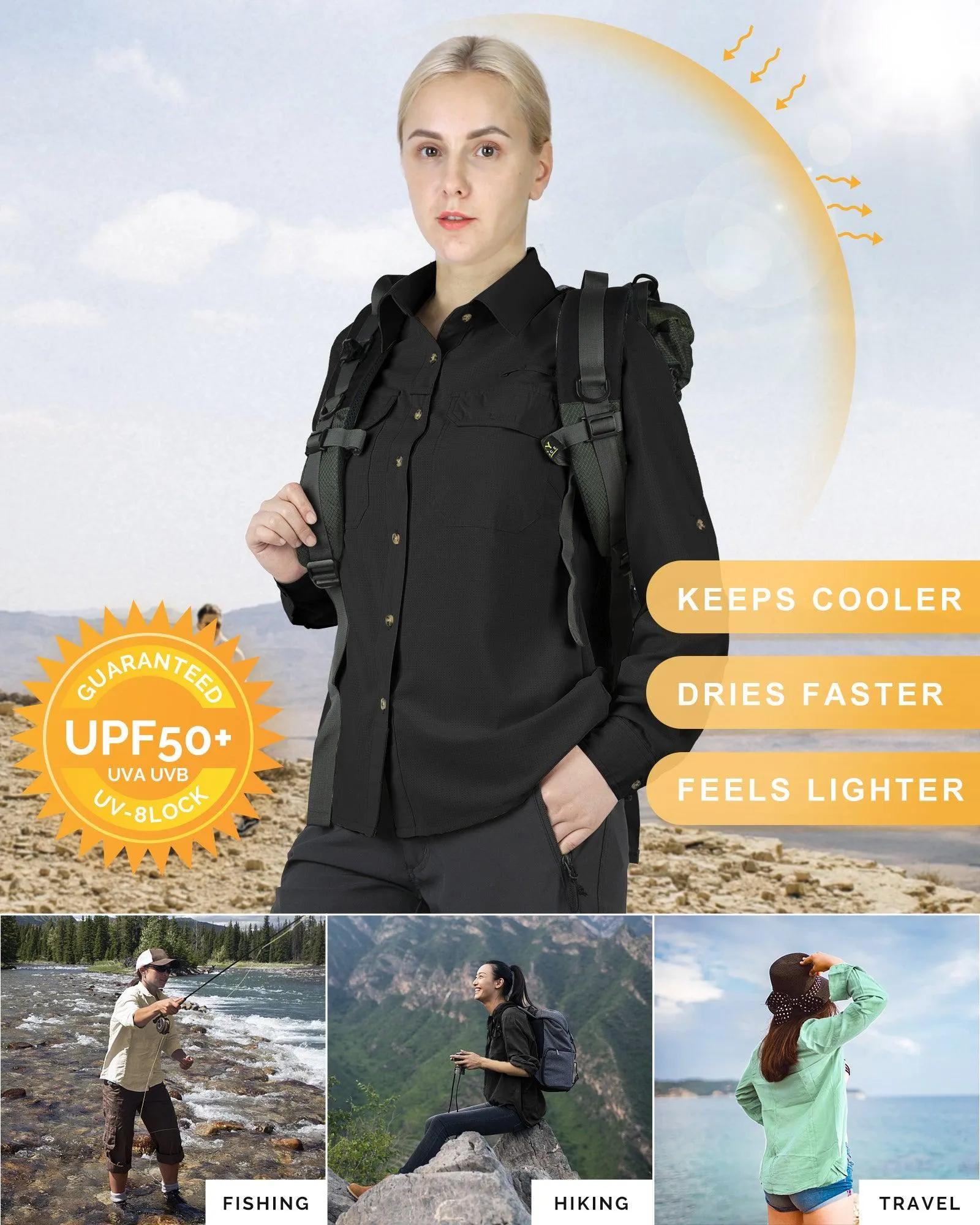 Women's Sun Protection Cooling Long Sleeve Shirt